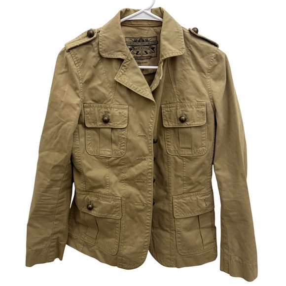Banana Republic Jackets & Blazers - Banana Republic Travel & Safari Army Field Jacket Khaki Womens‎ Size 4 Y2K 2006